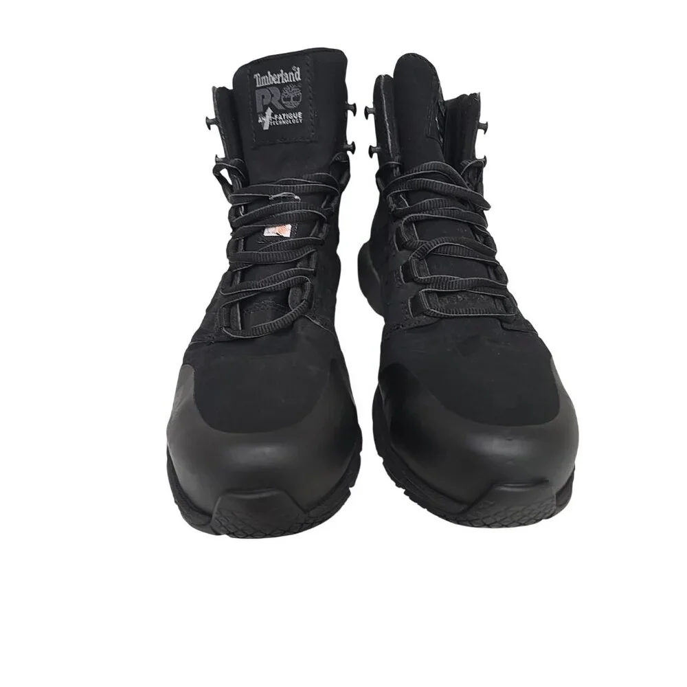Timberland PRO Men's A297S Radius CTCP Mid Athletic Work Boots Black Size 8W - Picture 7 of 8